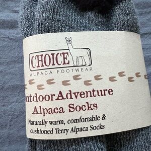 Choice Gray Outdoor Adventure Alpaca Socks